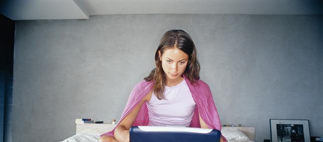 woman with laptop